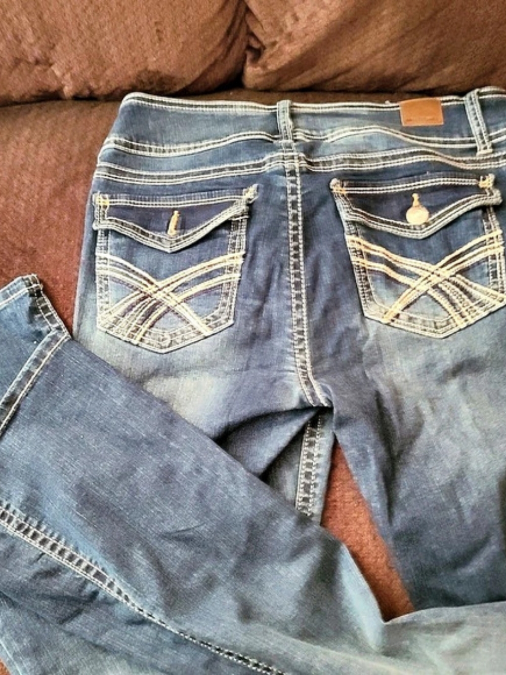 Wallflower Women's Boot Cut Jeans in Blue